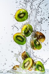 Mystic photo of Weiki Kiwi, isolated on white background