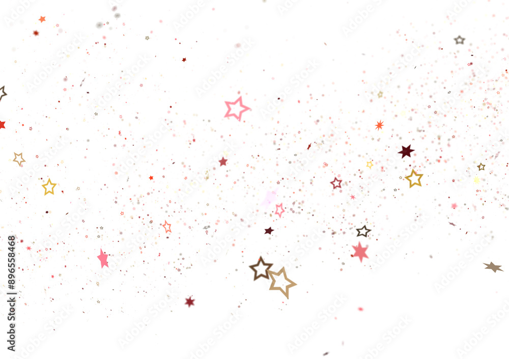 Wall mural stars - stars background, sparkle lights confetti falling. magic shining flying christmas stars on n