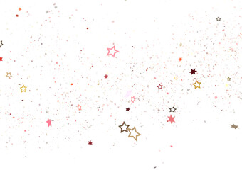Stars - stars background, sparkle lights confetti falling. magic shining Flying christmas stars on night