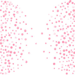 Modern Confetti. Golden Splatter Effect. Rose Glittery Starburst. Pink Gatsby Design. Feminine Wallpaper. Decoration Particle. 14 February Spray. Golden Modern Confetti