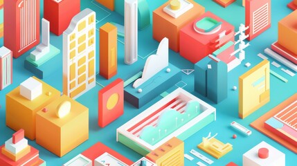 Obraz premium Create an infographic with 12 tabs. The design should include clear and visually distinct tabs for organizing information or data across multiple sections. Use vector illustration for sharp and scalab