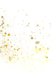 gold  Shower: Dynamic 3D Illustration of Dancing gold Confetti