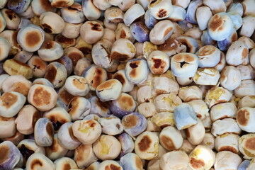 Bakpia Pathok is a typical Yogyakarta food made from a mixture of green beans, cheese and sugar, which is wrapped in flour, then baked.