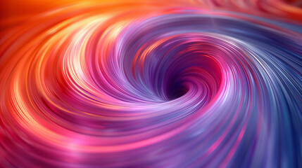 Colorful abstract vortex swirl in vibrant hues