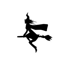 halloween flying witch