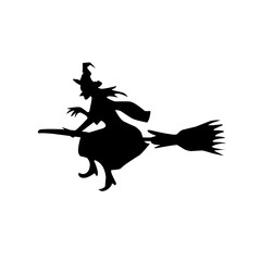 halloween flying witch
