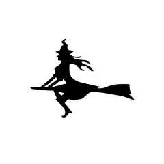 halloween flying witch