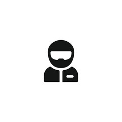 Helmet icon vector. EPS 10 editable vector