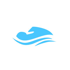 blue boat logo icon