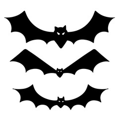 Hand drawing of halloween bat isolated on transparent background.