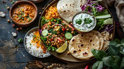 Indian Food Platter: A Feast for the Senses