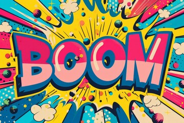 pop art explosion with BOOM