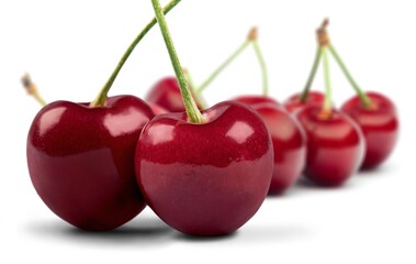 Fresh ripe sweet cherry fruit