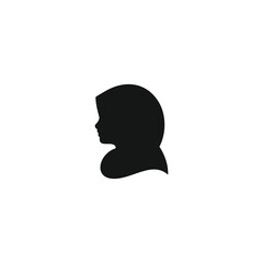 Hijab icon vector. EPS 10 editable vector
