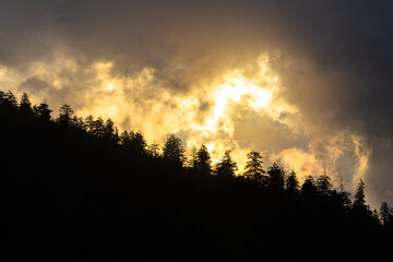 Sunrise in Mountains
