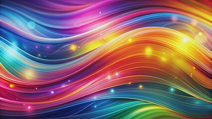 Vibrant abstract background with colorful waves and a blurred effect, vibrant, abstract, background, colorful