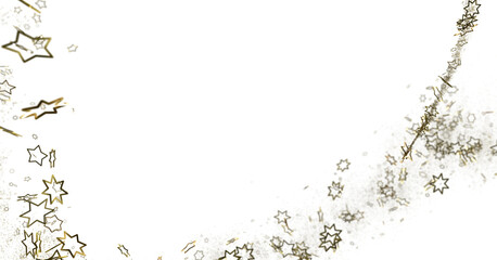 Drifting Christmas Stardust: Captivating 3D Illustration of Descending Stardust Particles for the...