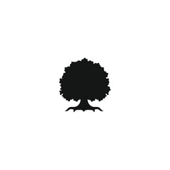 Oak tree icon vector. EPS 10 editable vector