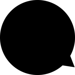 black speech bubble
