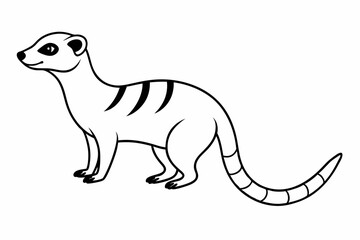 Funny Meerkat Vector Illustration Cartoons, Clipart And Line Art, Charming funny meerkat vector illustration for cartoons, clipart, and line art designs