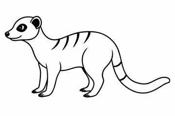Funny Meerkat Vector Illustration Cartoons, Clipart And Line Art, Charming funny meerkat vector illustration for cartoons, clipart, and line art designs