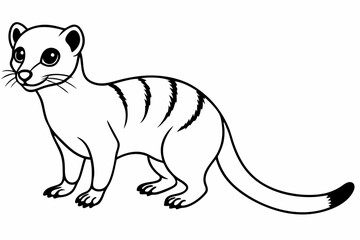 Funny Meerkat Vector Illustration Cartoons, Clipart And Line Art, Charming funny meerkat vector illustration for cartoons, clipart, and line art designs