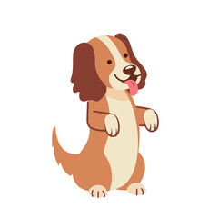 cute dog with tongue out