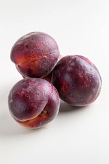 Obraz premium Mystic photo of Indian Blood Peach, isolated on white background