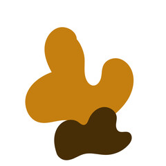  Neutral abstract shapes orange brown decoration 