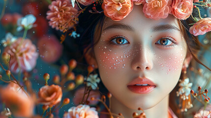 portrait of a woman in the park