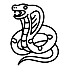 Fototapeta premium King Cobra Icon