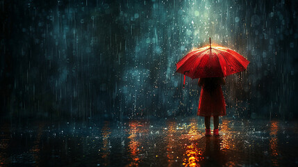 rainy day in the rain