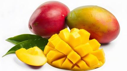 mango on a plate