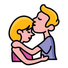 Forehead Kisses Icon