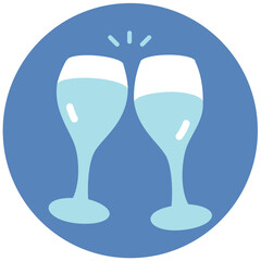 Champagne Toasts Icon