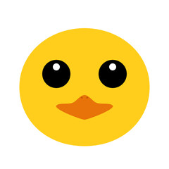 A cute round duck face