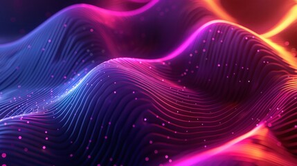 Abstract Neon Waves