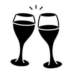 Champagne Toasts Icon
