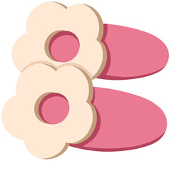 Pink hairpin illustration