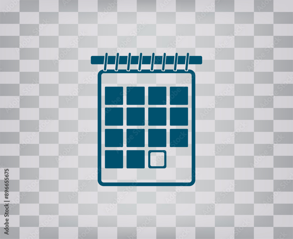 Poster vector icon on gray background with gradient