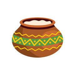 pot of cream on krishna janmashtami festival