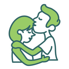 Forehead Kisses Icon