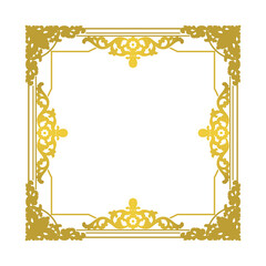gold border decorative ornament.eps