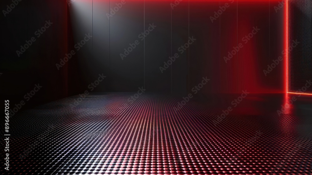 Poster abstract red and black are light pattern with the gradient is the with floor wall metal texture soft