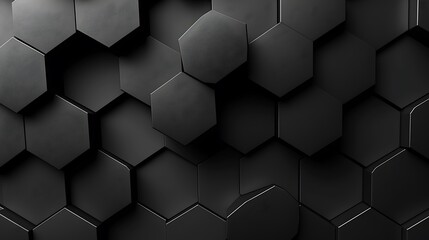 Naklejka premium Abstract Hexagon Pattern in Dark Hues