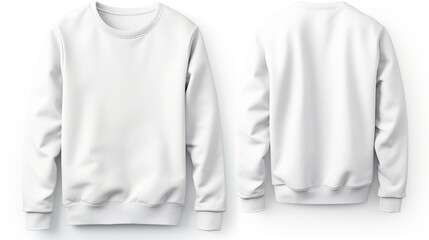 White Crewneck Sweatshirt Mockup