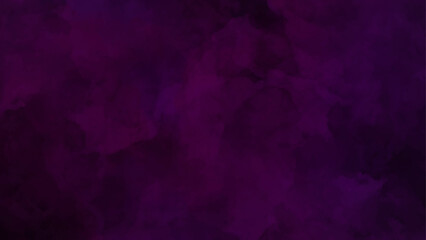 Cosmic magenta paper texture water color paint illustration,  Bright light pink ink watercolor on black background.