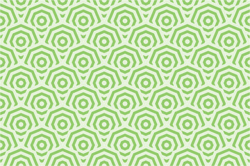  A Seamless Pattern of Pastel Green Hexagons