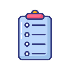 Checklist icon Outline checklist icon color flat isolated