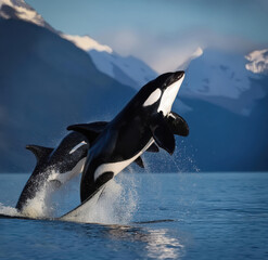 Obraz premium orca in the water